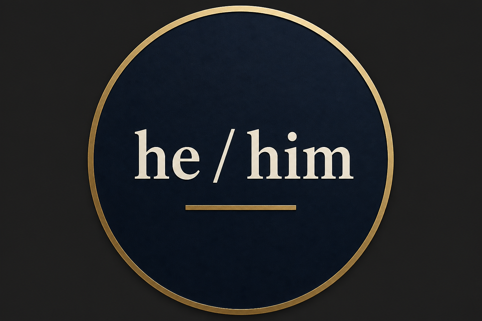 he / him