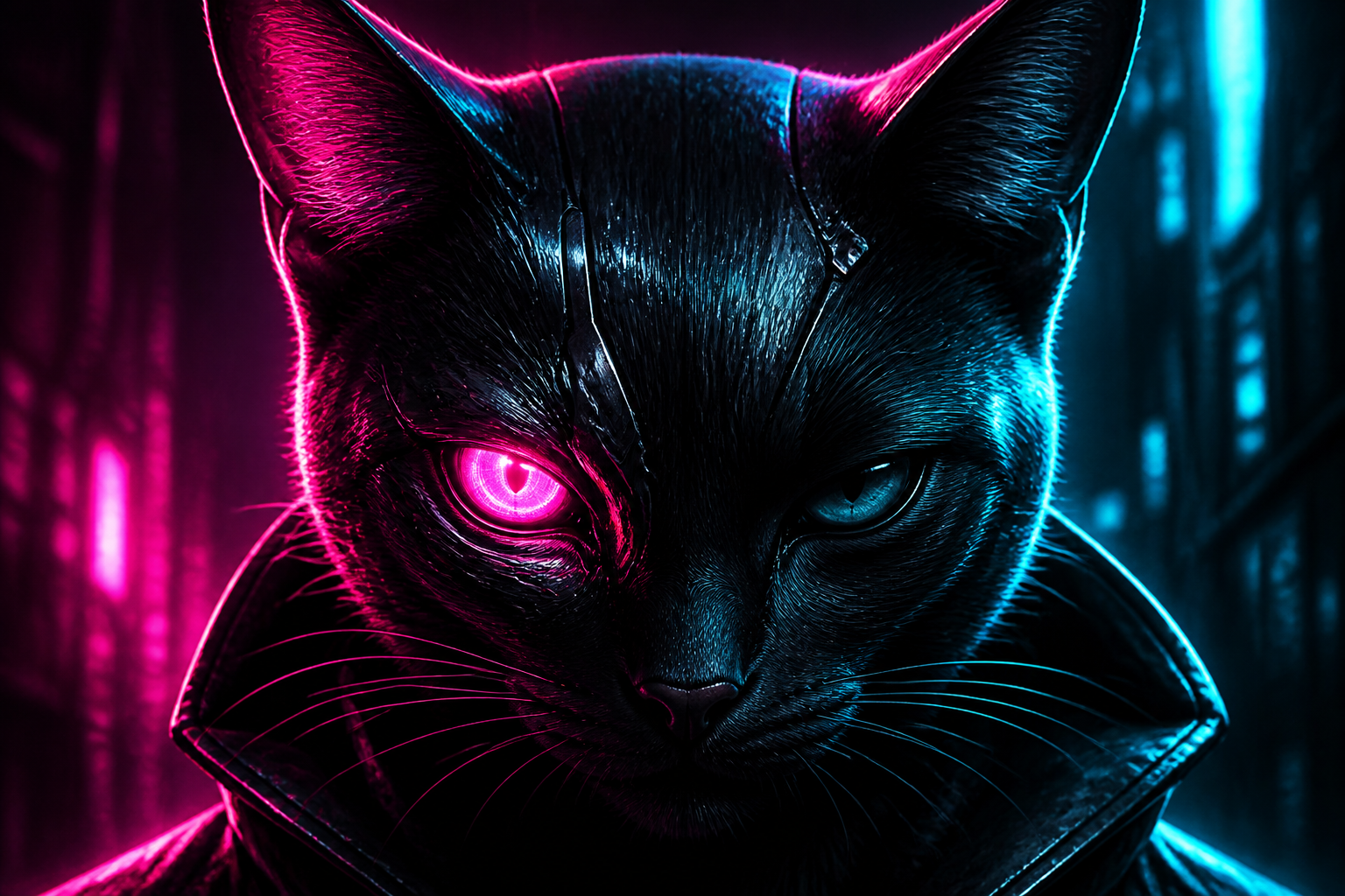 Neon Cat